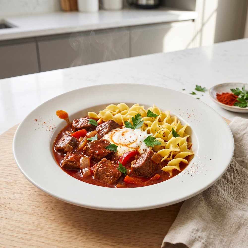 Smoked Paprika Goulash for the Slow Cooker