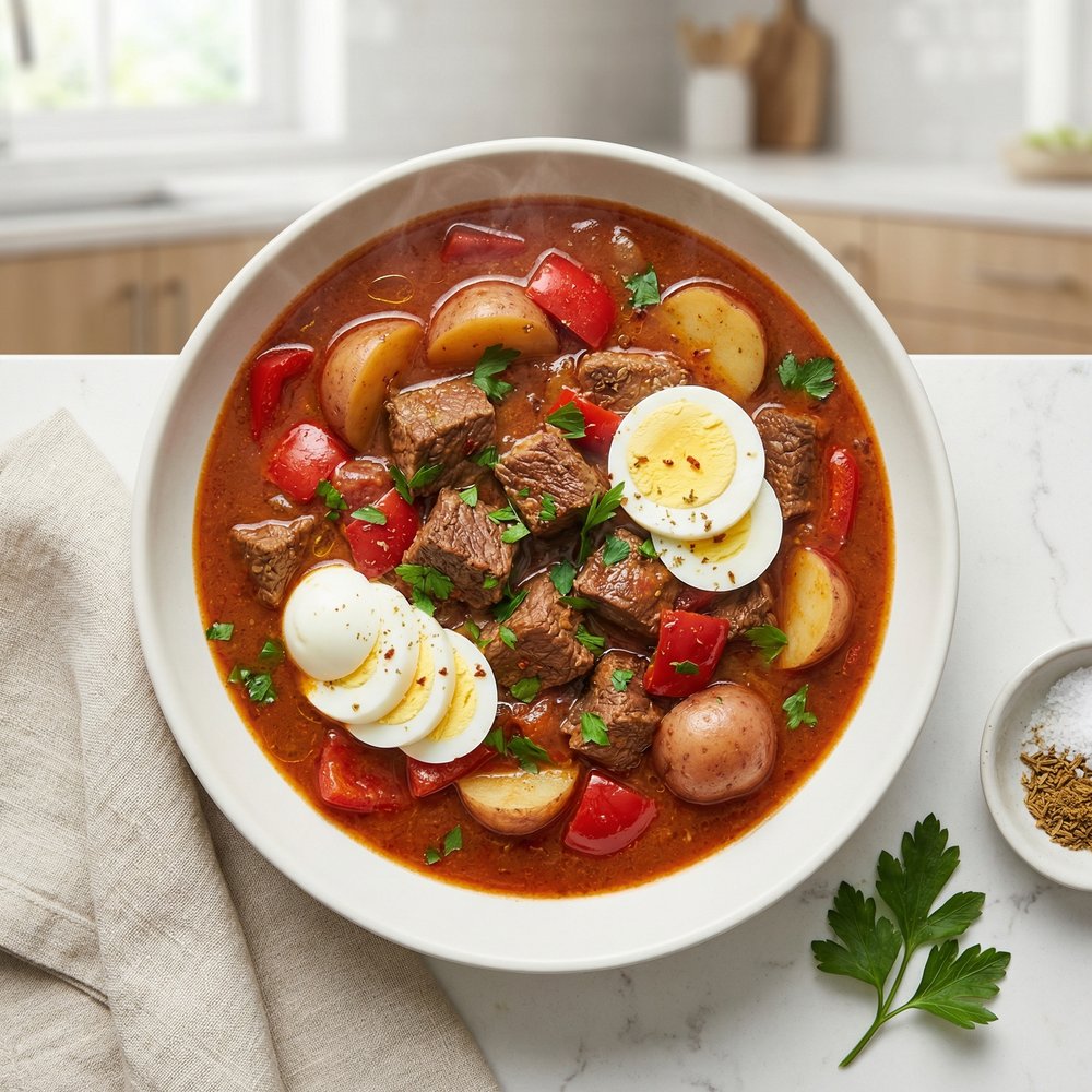 Ajiaco: Beef and Pepper Chilean-Style Stew