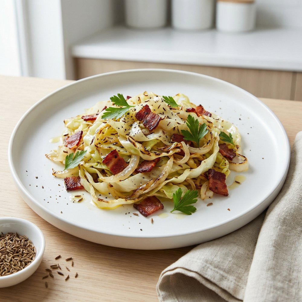Bacon-Fried Cabbage