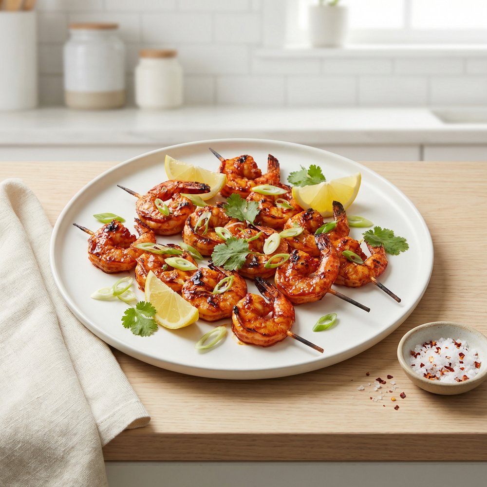 Chipotle-Lemon Grilled Shrimp Skewers