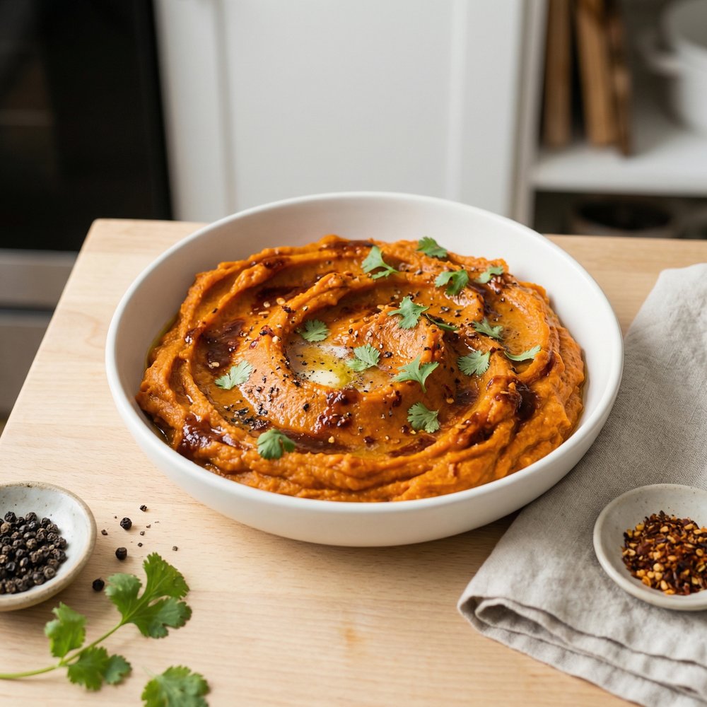 Smoky Chipotle Mashed Garnet Yams
