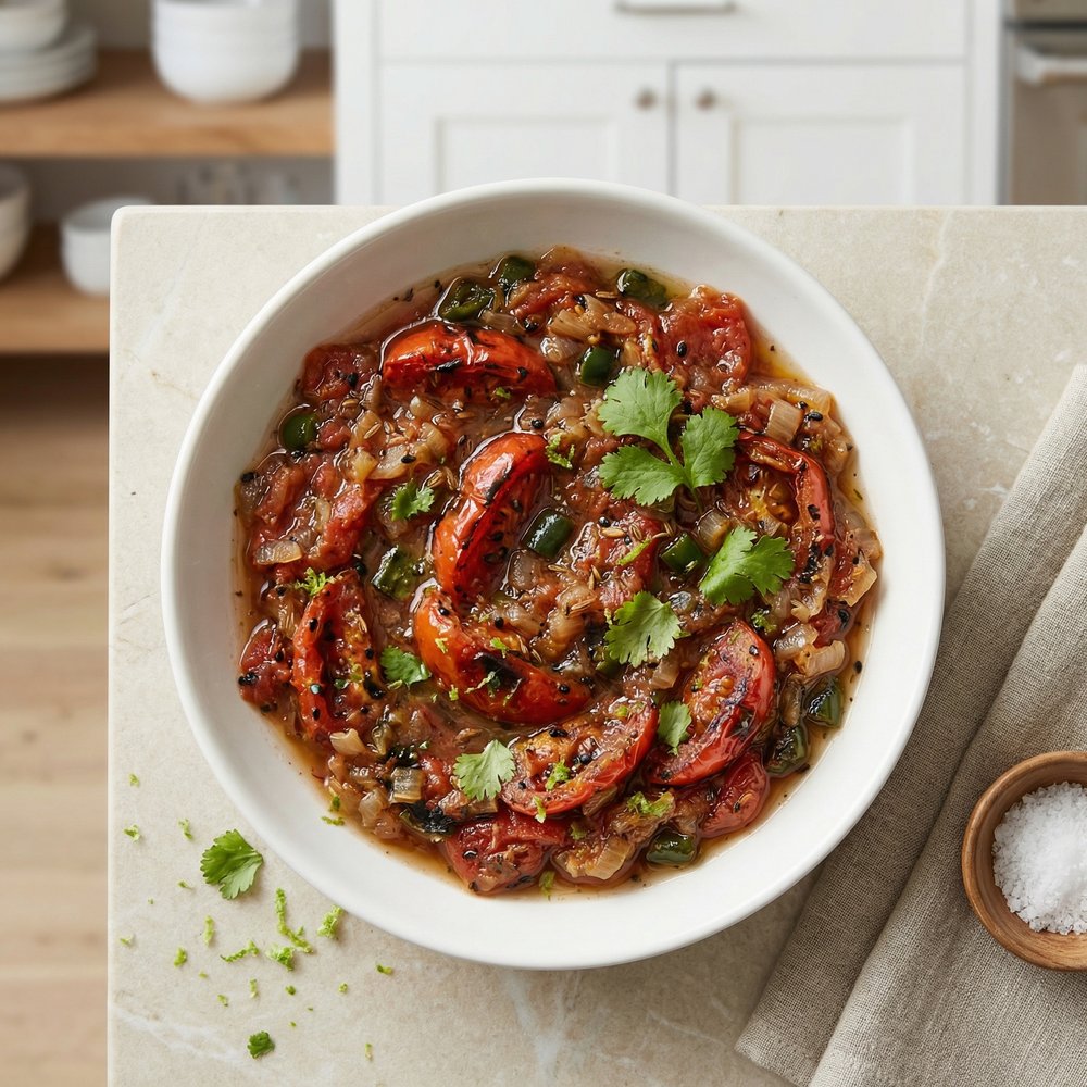 Charred Roma Tomato Salsa