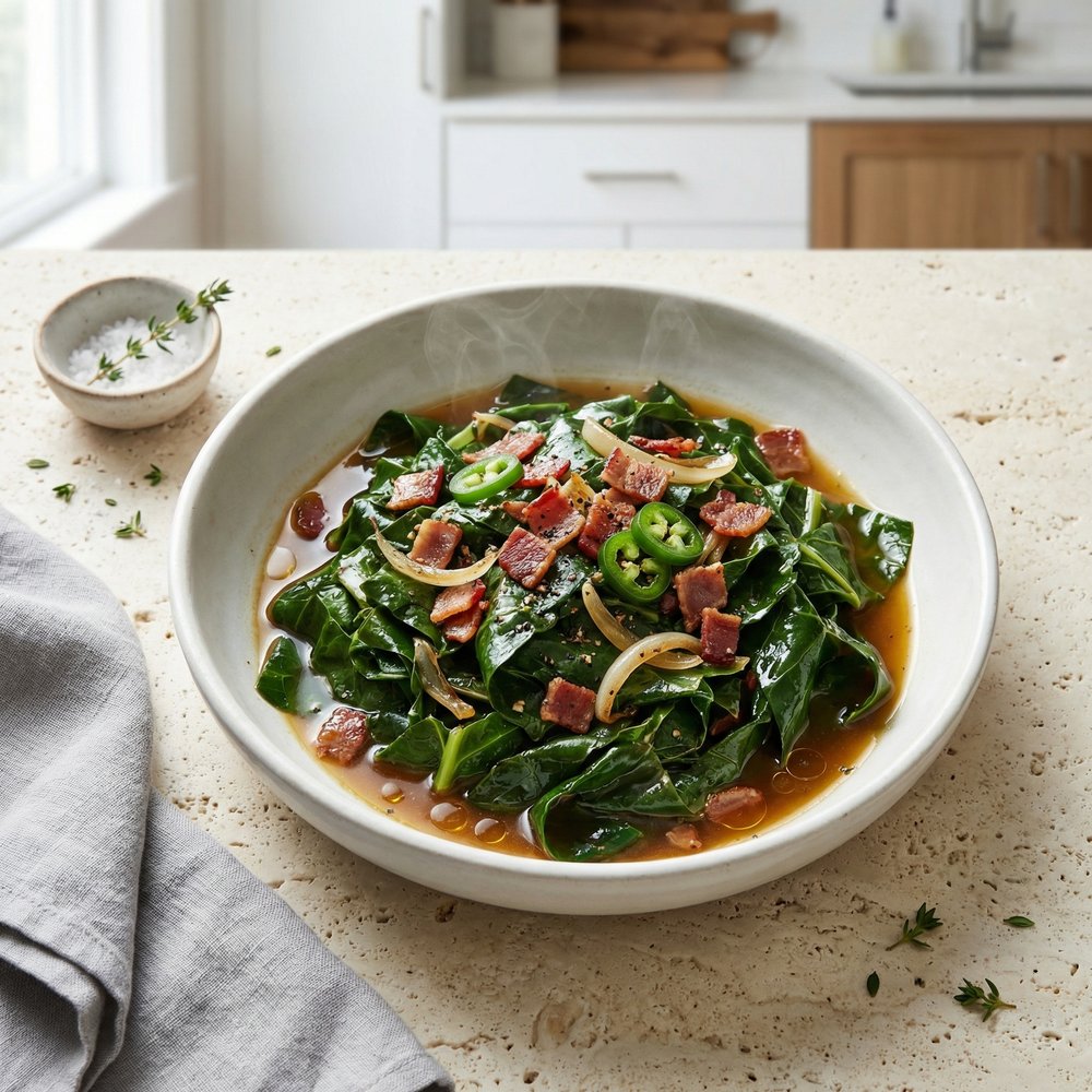Long-Simmered Collard Greens