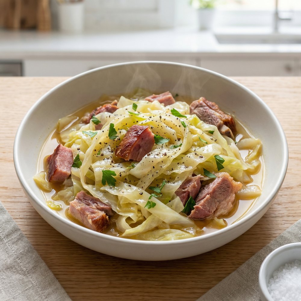 Braised Cabbage with Ham Hock and Pork Shank