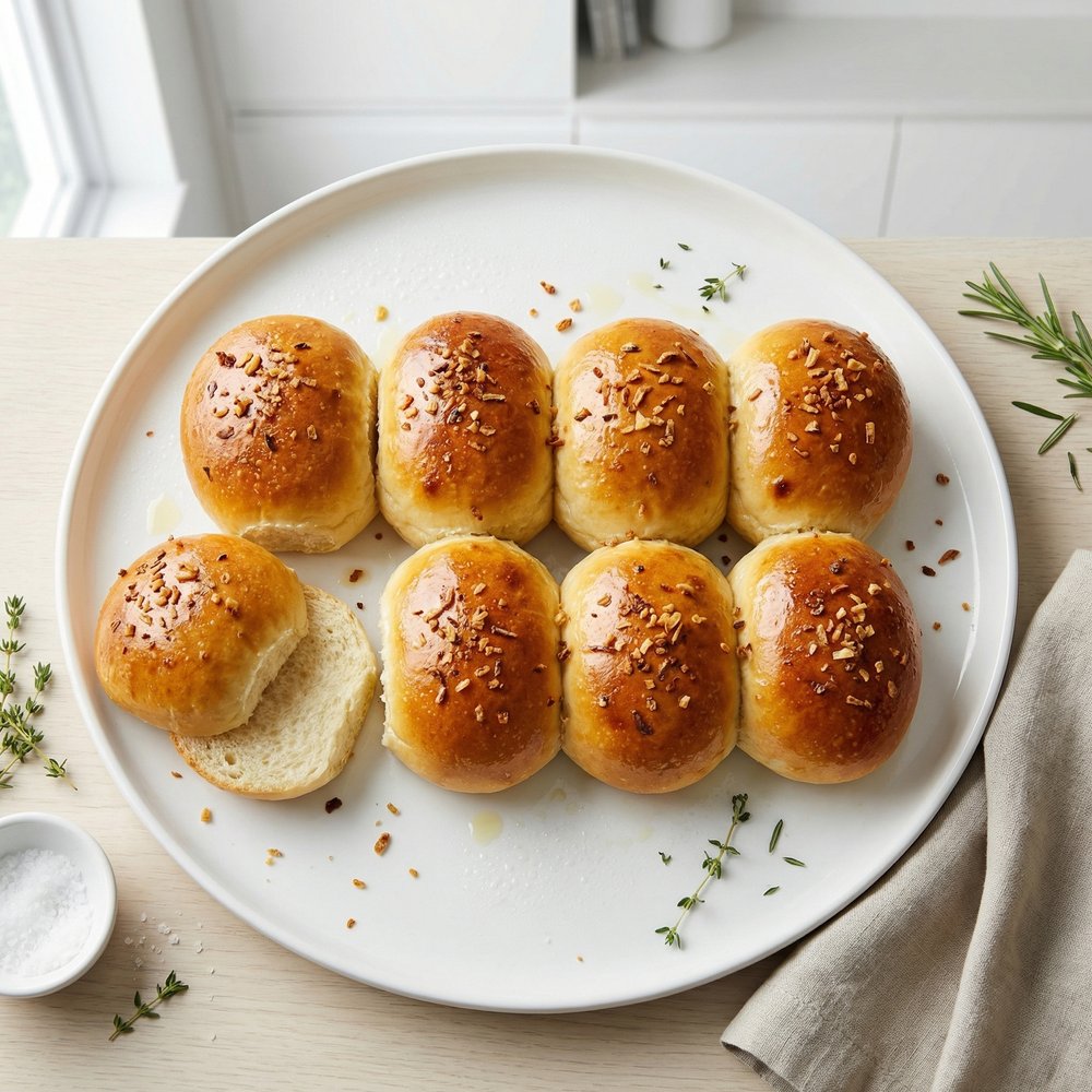 Fluffy Onion Sandwich Buns