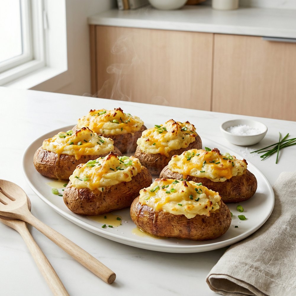 Cheesy Onion Dip-Stuffed Potatoes