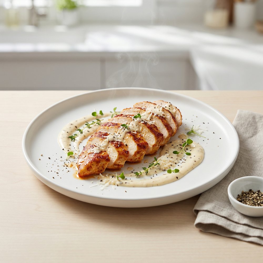 Cajun-Style Sous Vide Chicken Breasts with Creamy Pan Sauce
