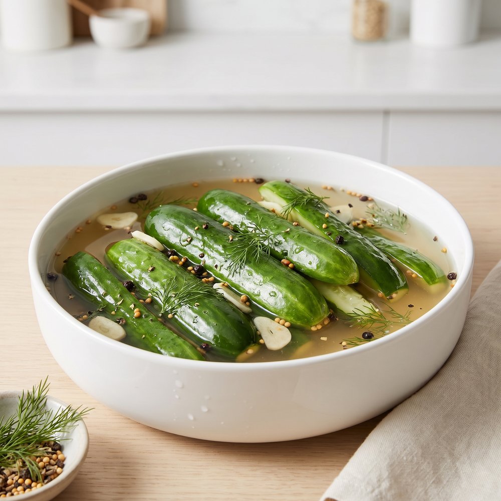 Sous Vide Garlic-Dill Pickles