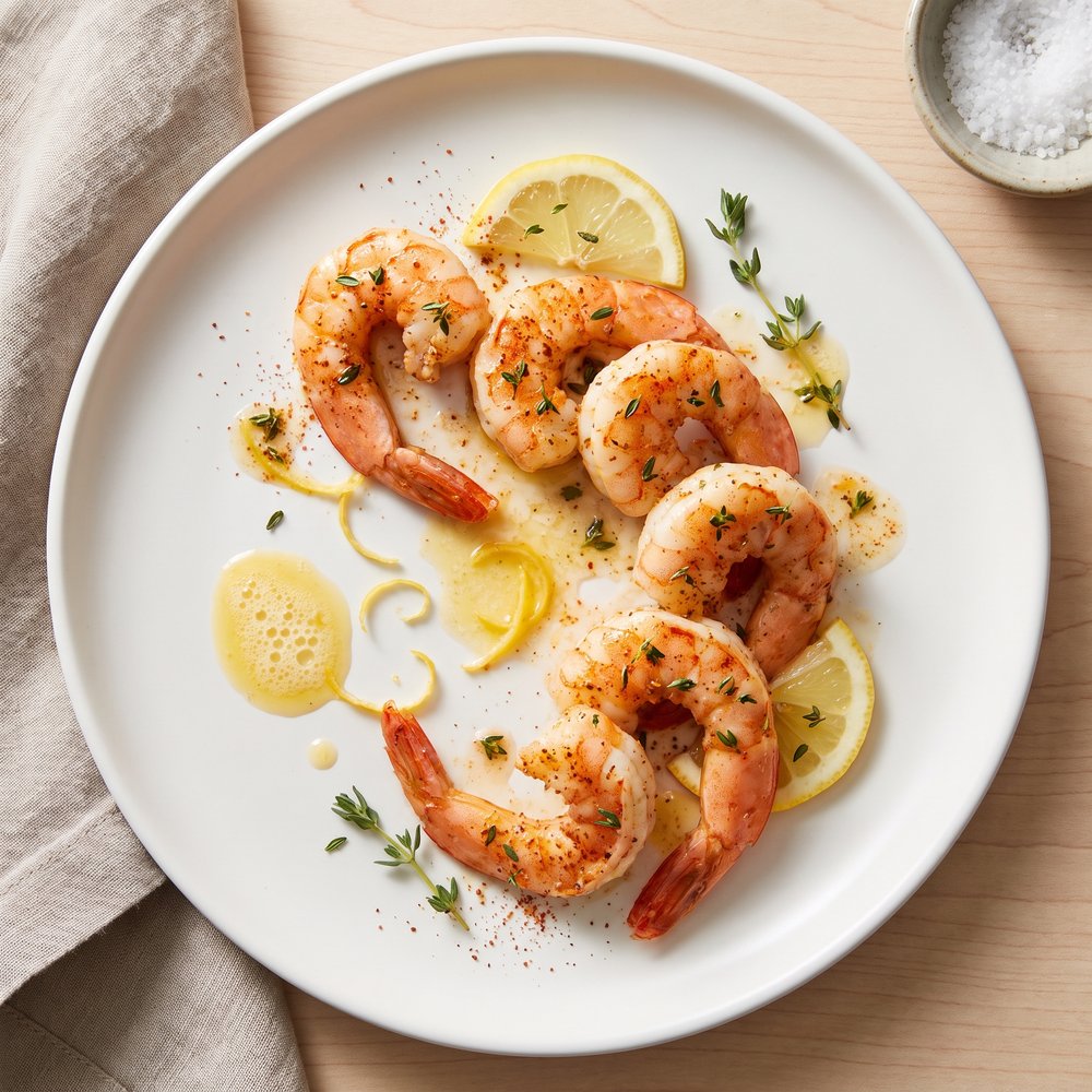 Sous Vide Lemon-Butter Shrimp