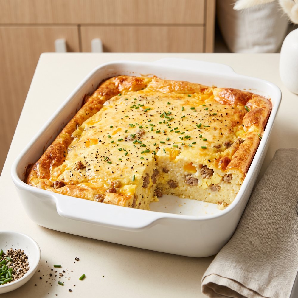 Southern Breakfast Grits Bake
