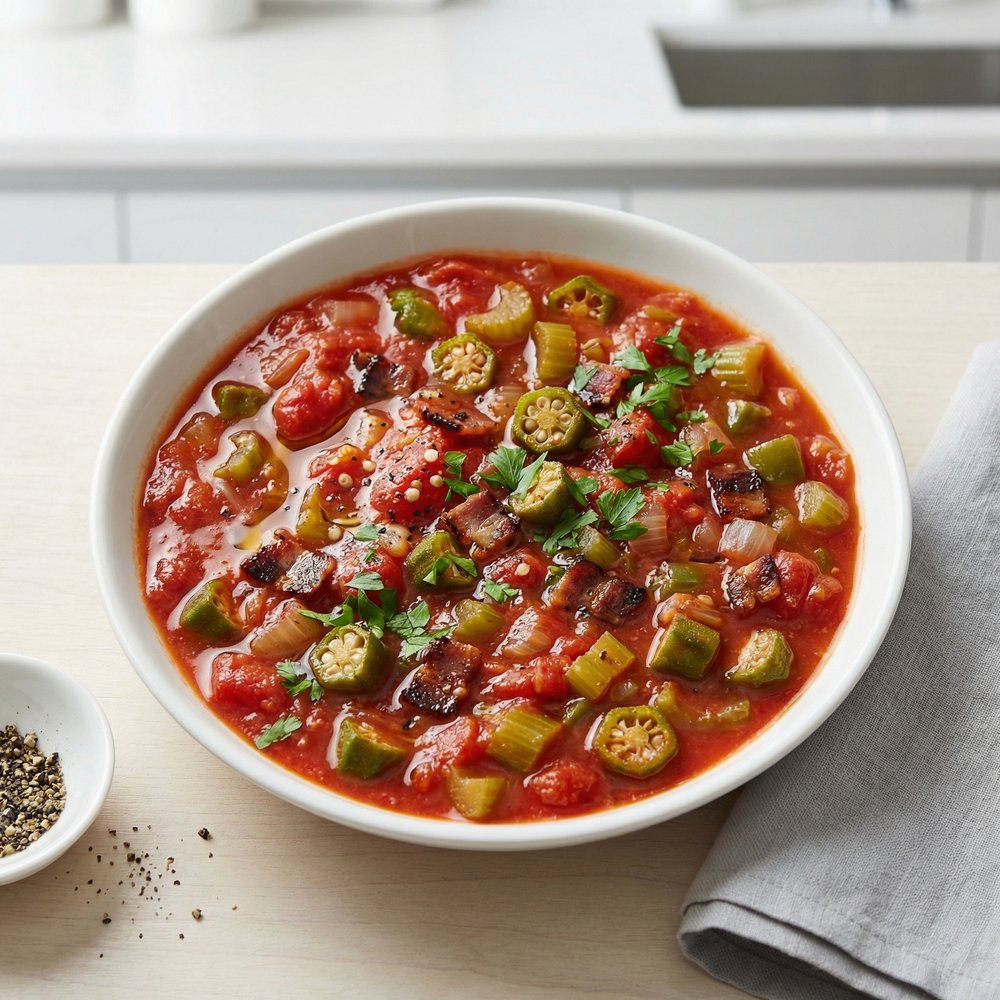 Okra and Tomatoes