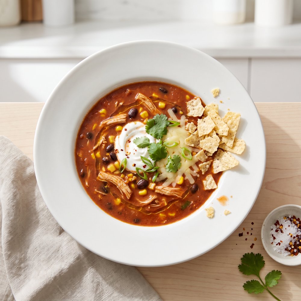 Southwest-Style Turkey Tomato Soup