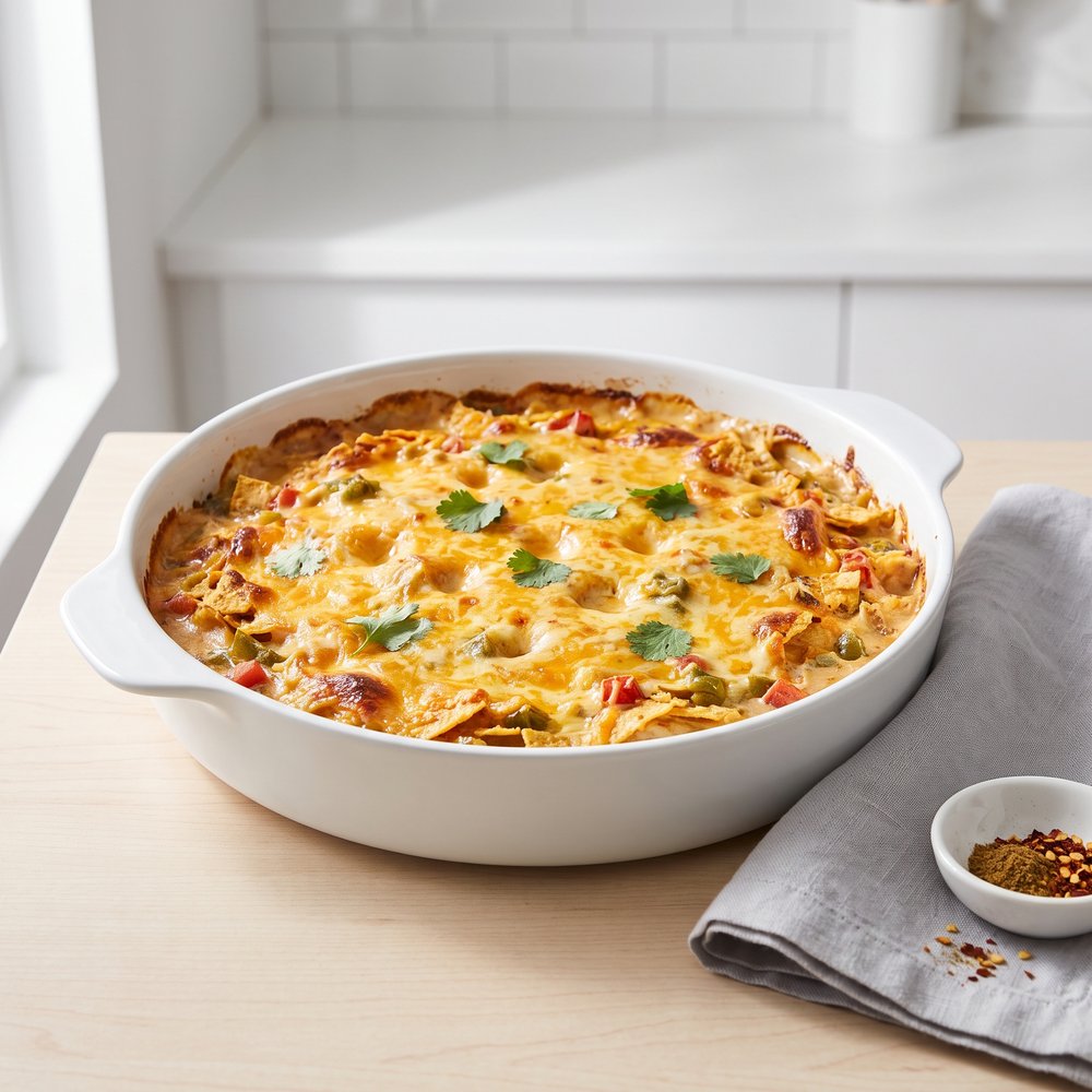 Southwest Chicken Chip Casserole