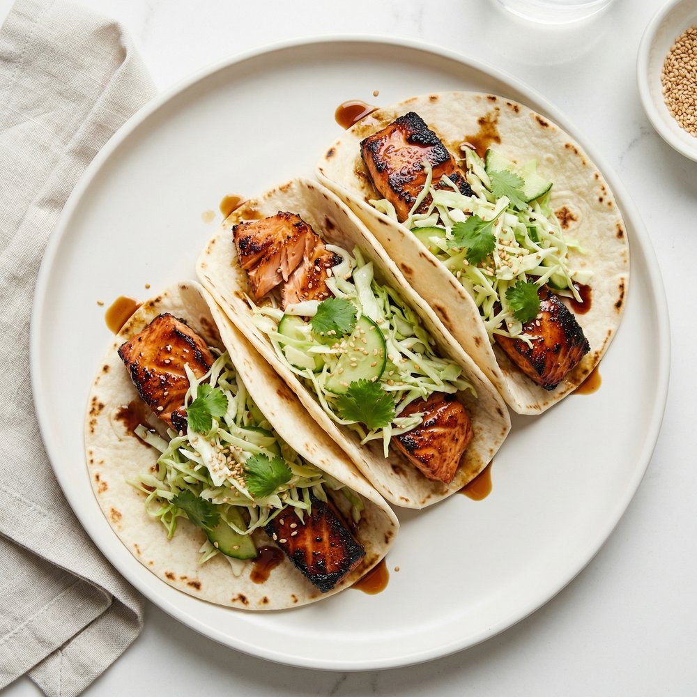 Char-Grilled Salmon Street Tacos