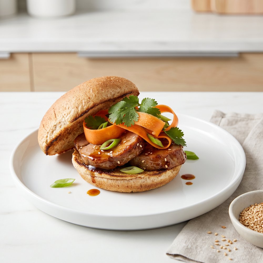 Soy-Glazed Pork Tenderloin Sandwiches
