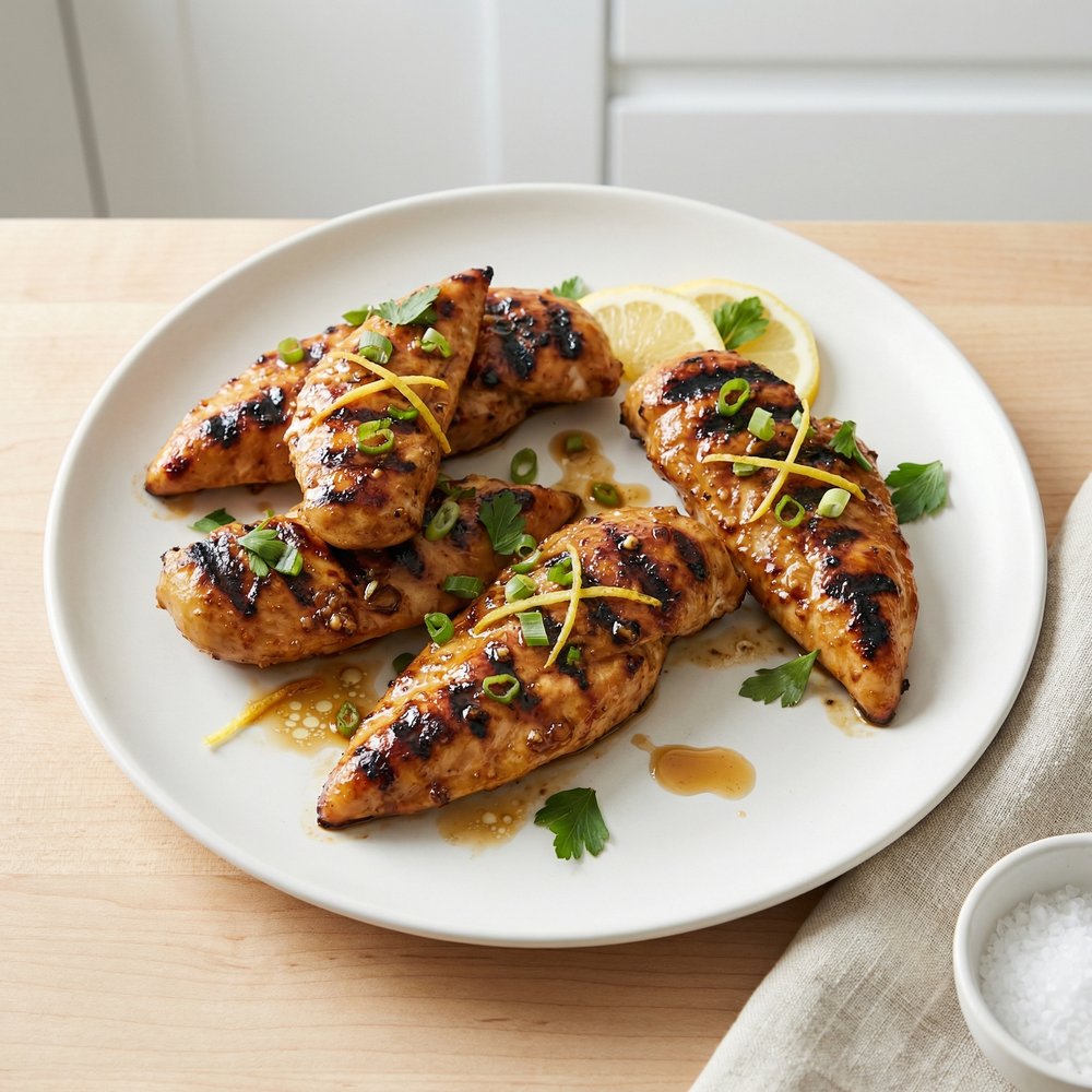 Citrus-Soy Marinated Grilled Chicken Tenders