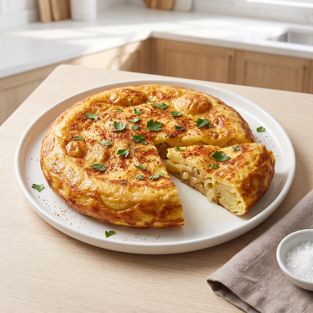 Spanish Potato and Onion Omelet (Tortilla Española)
