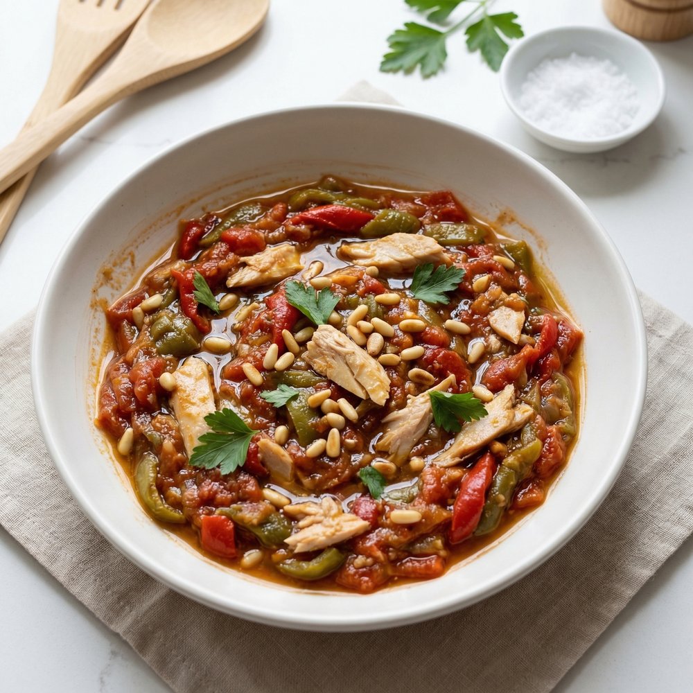 Valencian Titaina with Peppers, Tomato, and Tuna