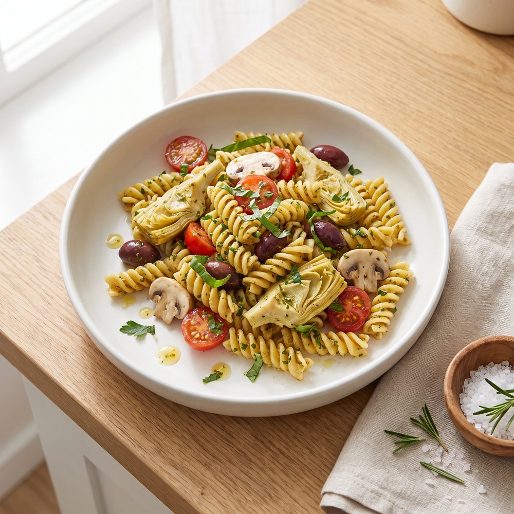 Speedy Artichoke Pasta Salad