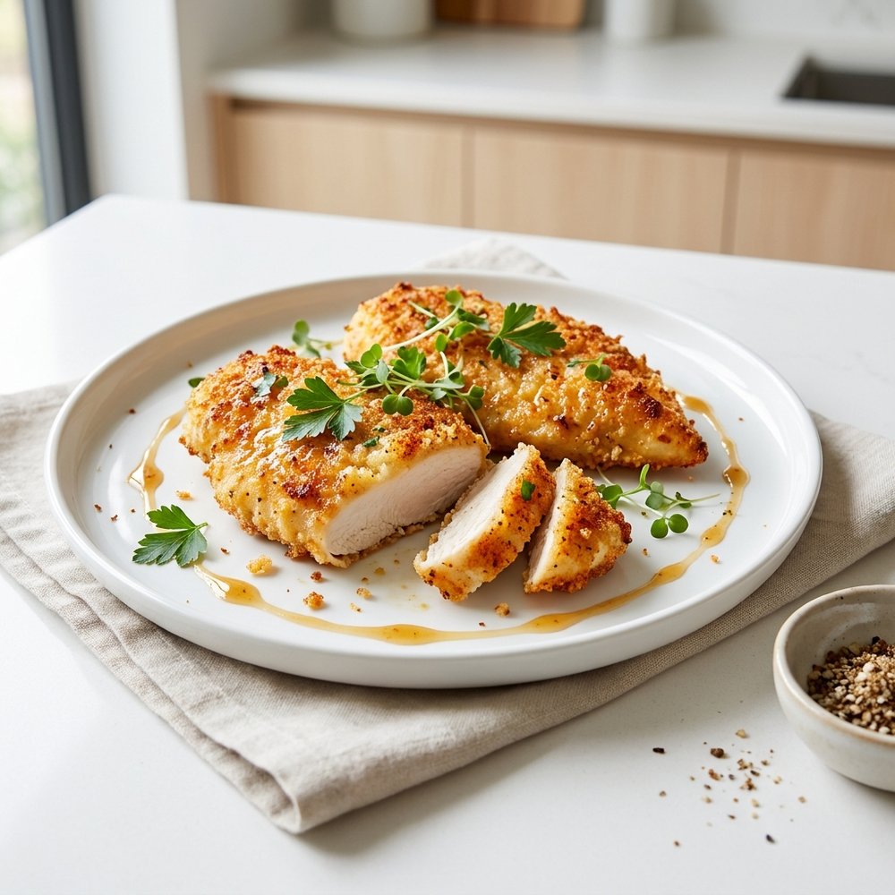 Speedy Crunchy Parmesan Chicken Cutlets
