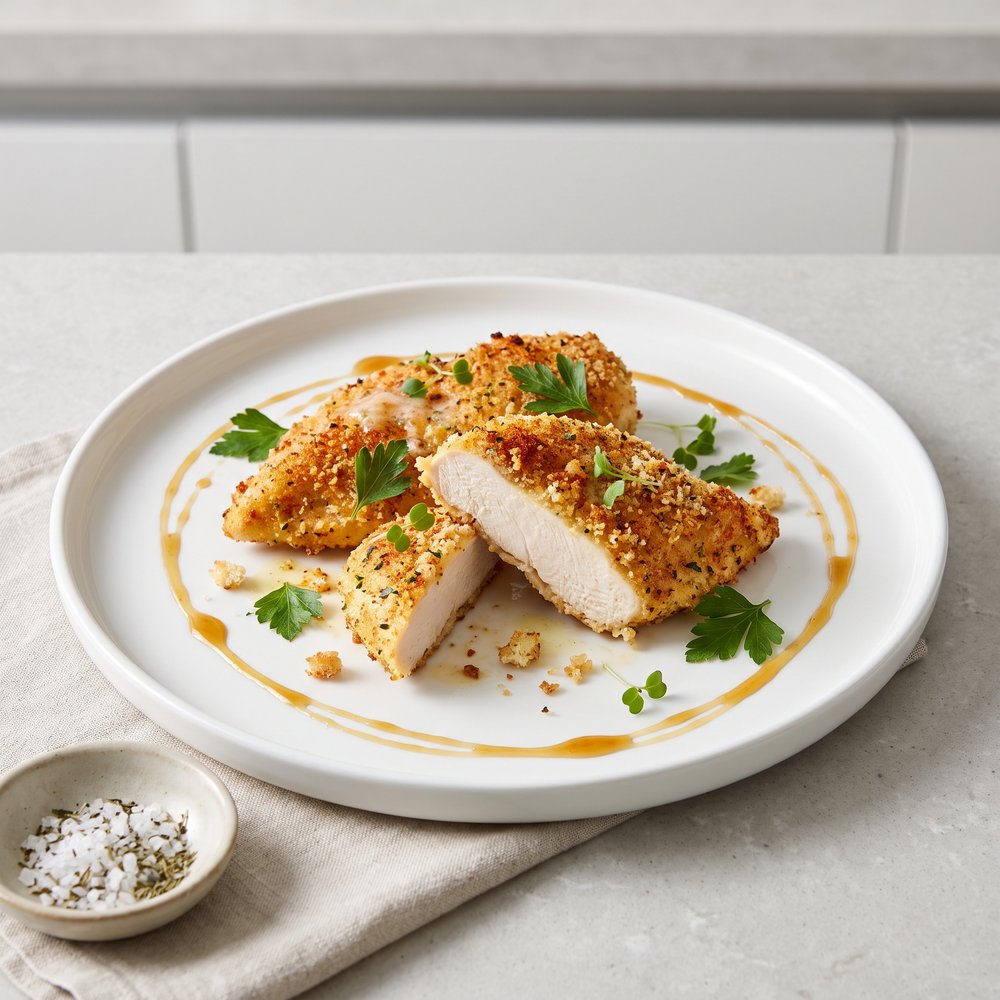 Speedy Crunchy Parmesan Chicken Cutlets