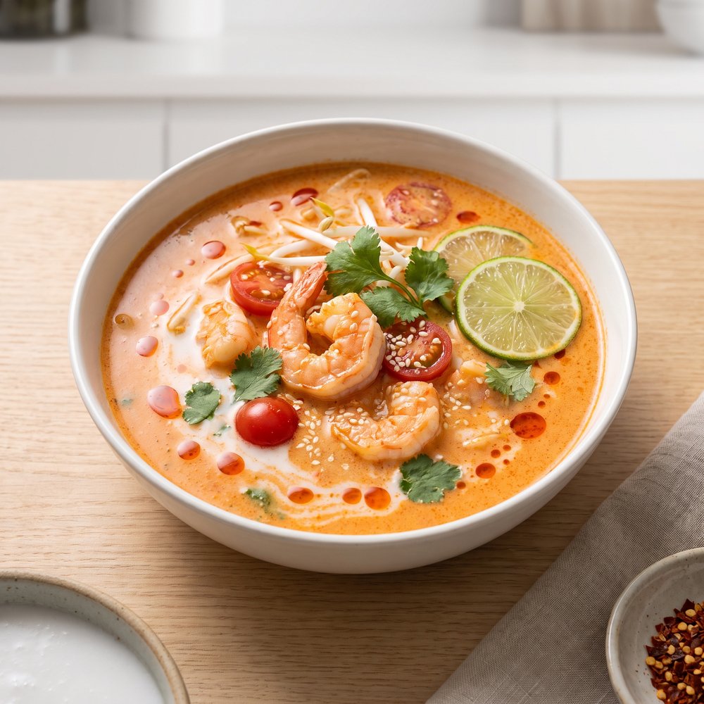 Speedy Red Curry Coconut Soup