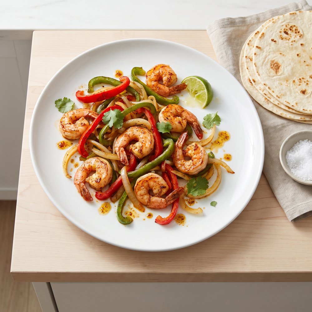 Speedy Weeknight Shrimp Fajitas