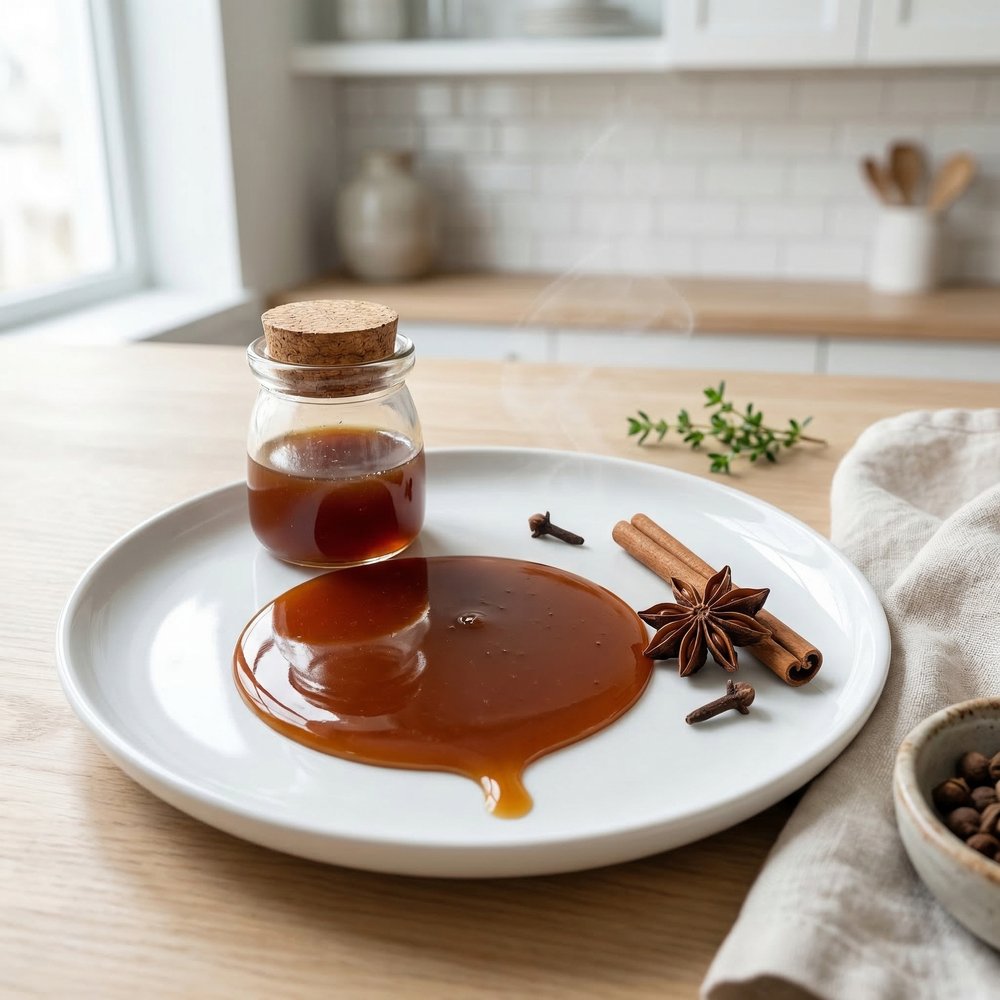 Spiced Apple Cider Reduction Syrup