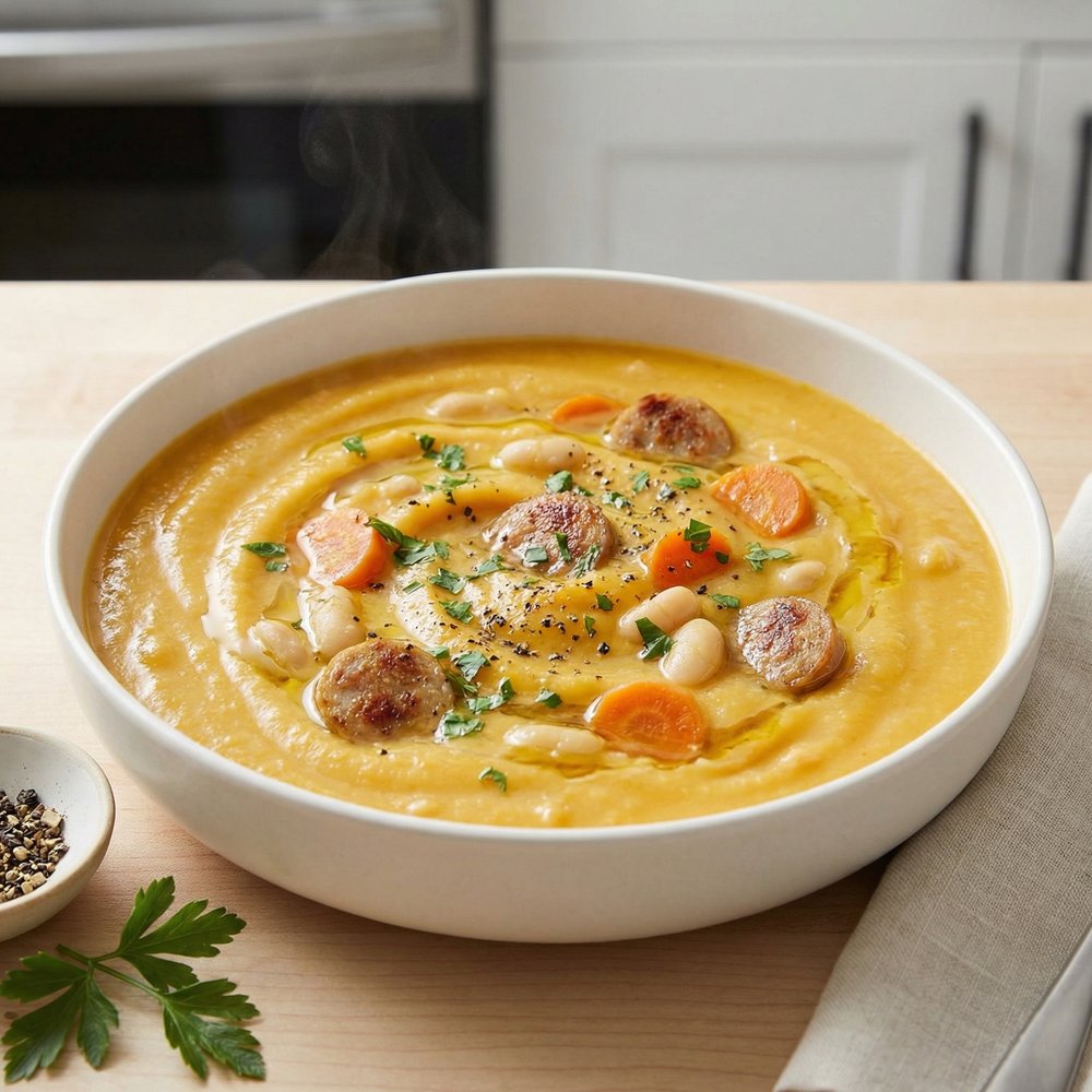 Butternut Squash and Bean Hearty Soup