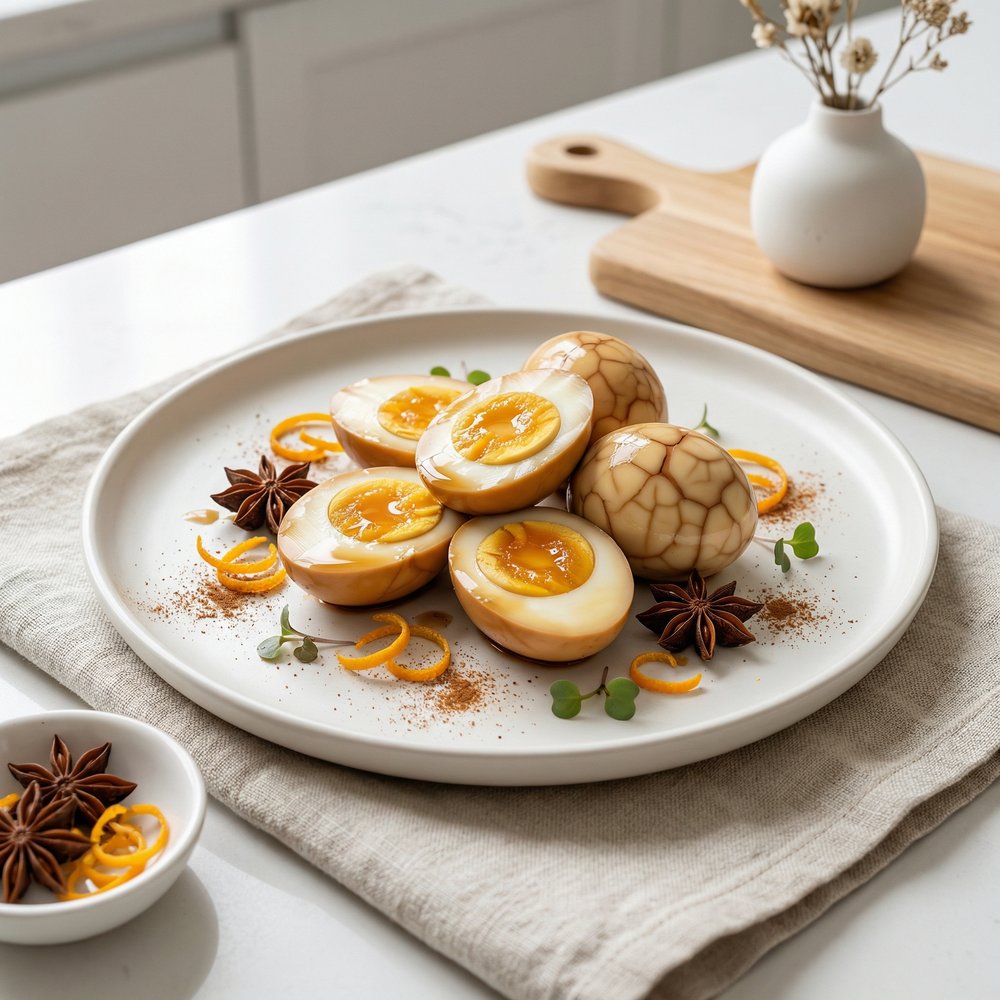 Marbled Chinese Tea-Infused Eggs