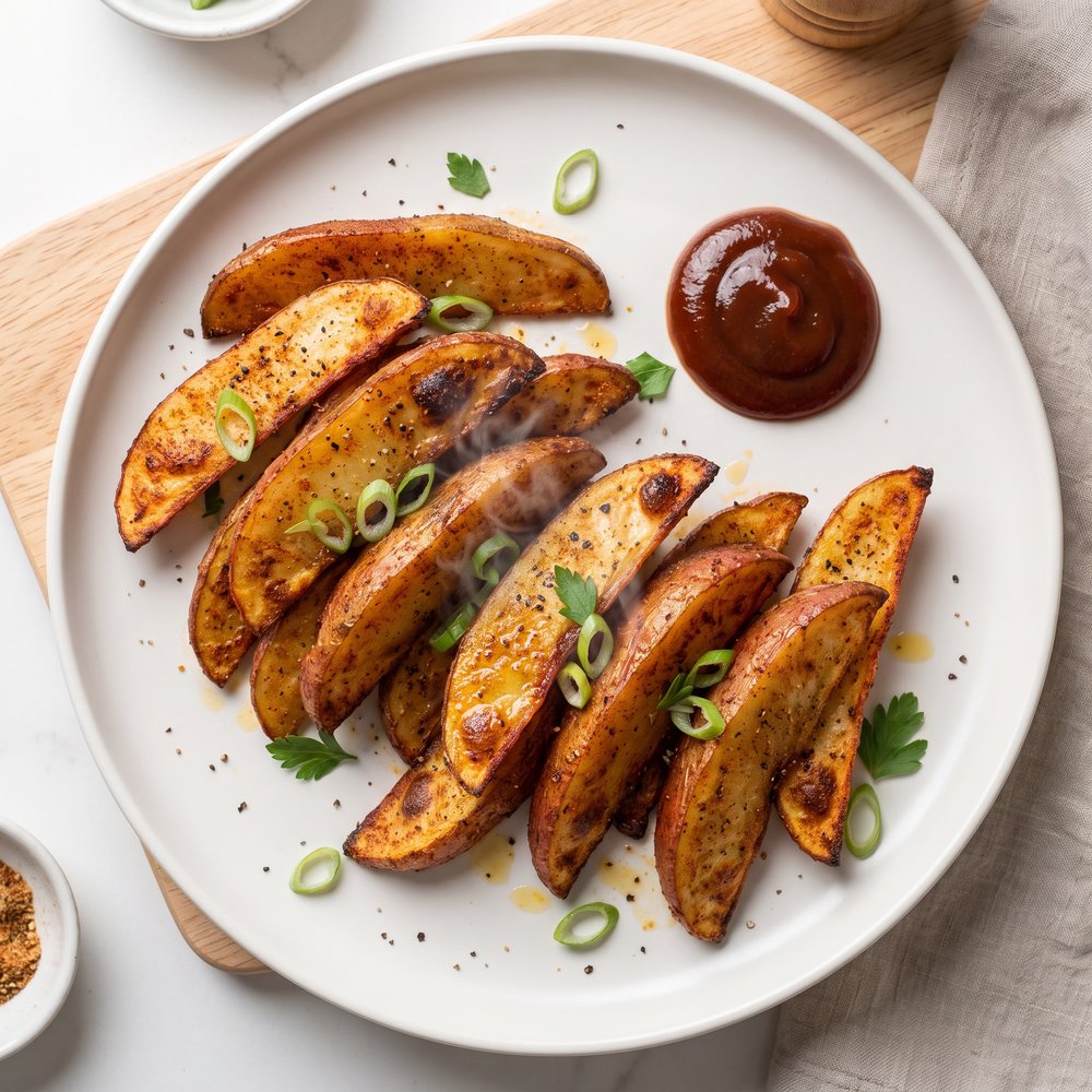 Spiced Cajun Potato Wedges