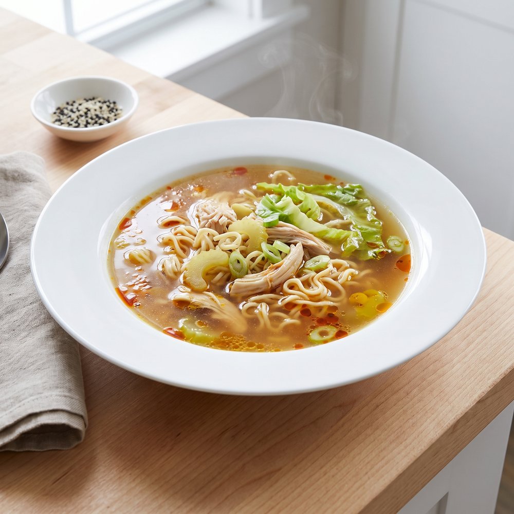 Spiced Chinese-Style Chicken Noodle Soup