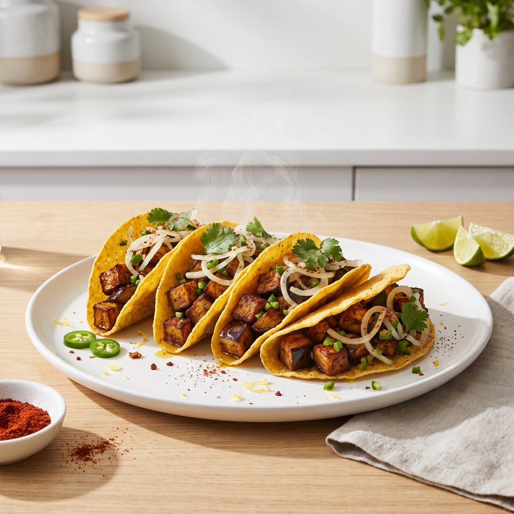 Spiced Eggplant Street Tacos