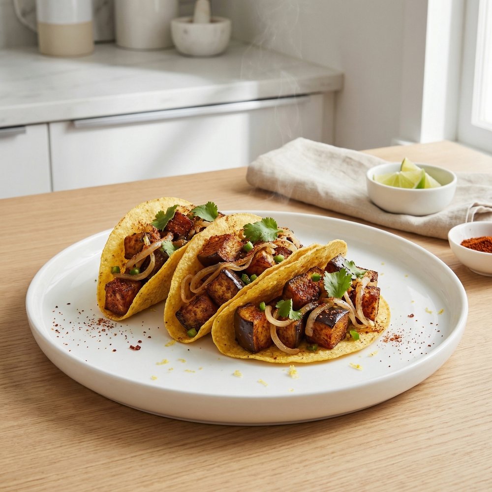 Spiced Eggplant Street Tacos