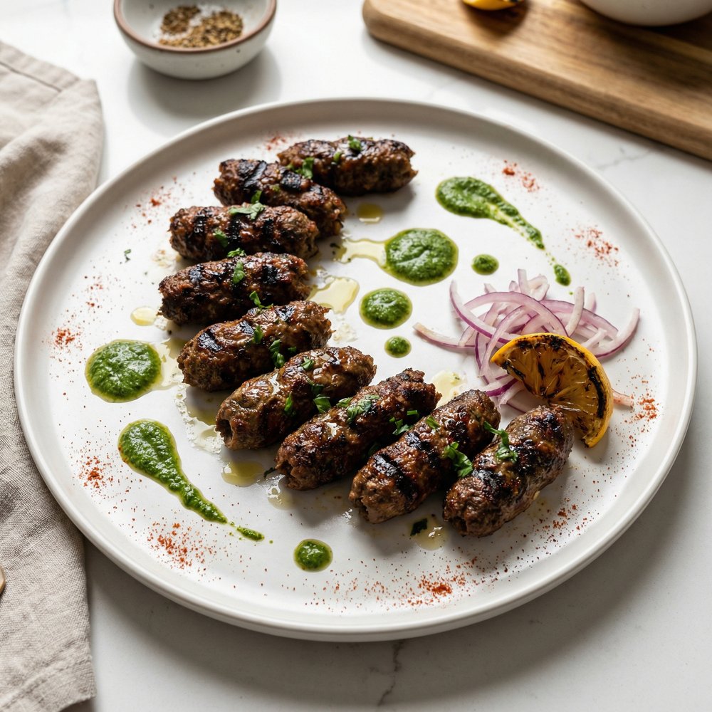 Spiced Lamb Seekh Kebabs (Indian Inspired)