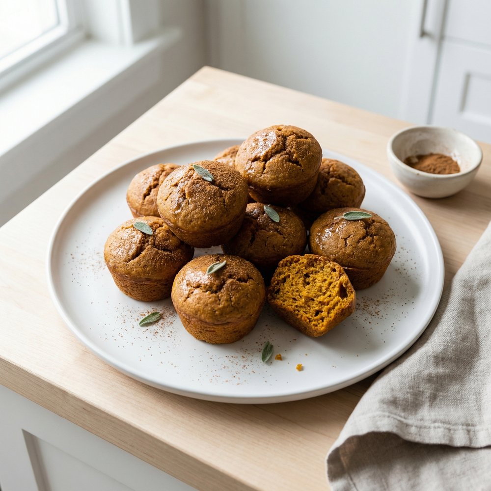 Kim's Virtuous Mini Pumpkin Muffins