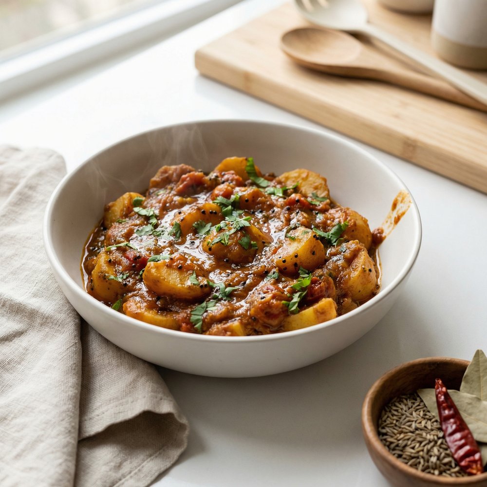 Geeta Auntie's Spiced Potato (and Veg) Bhaji