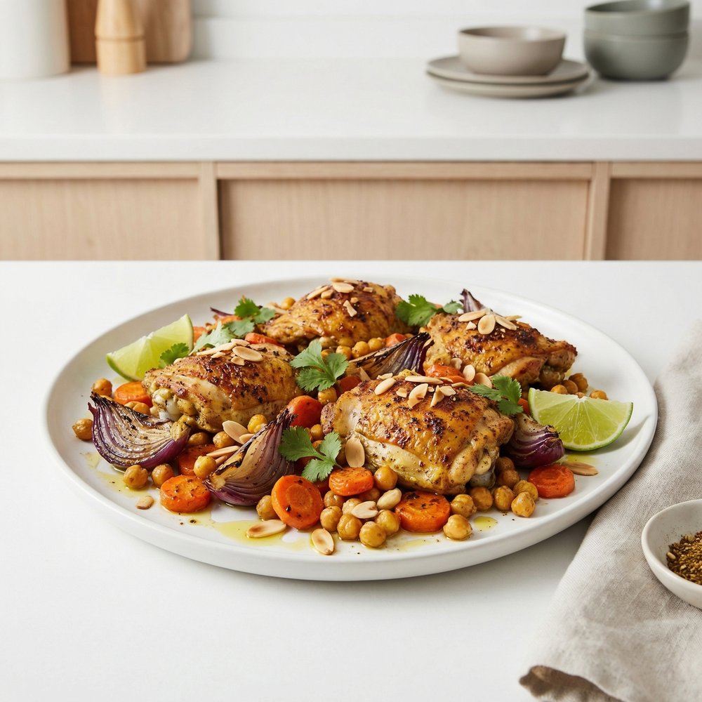 Sheet Pan Chicken and Chickpeas