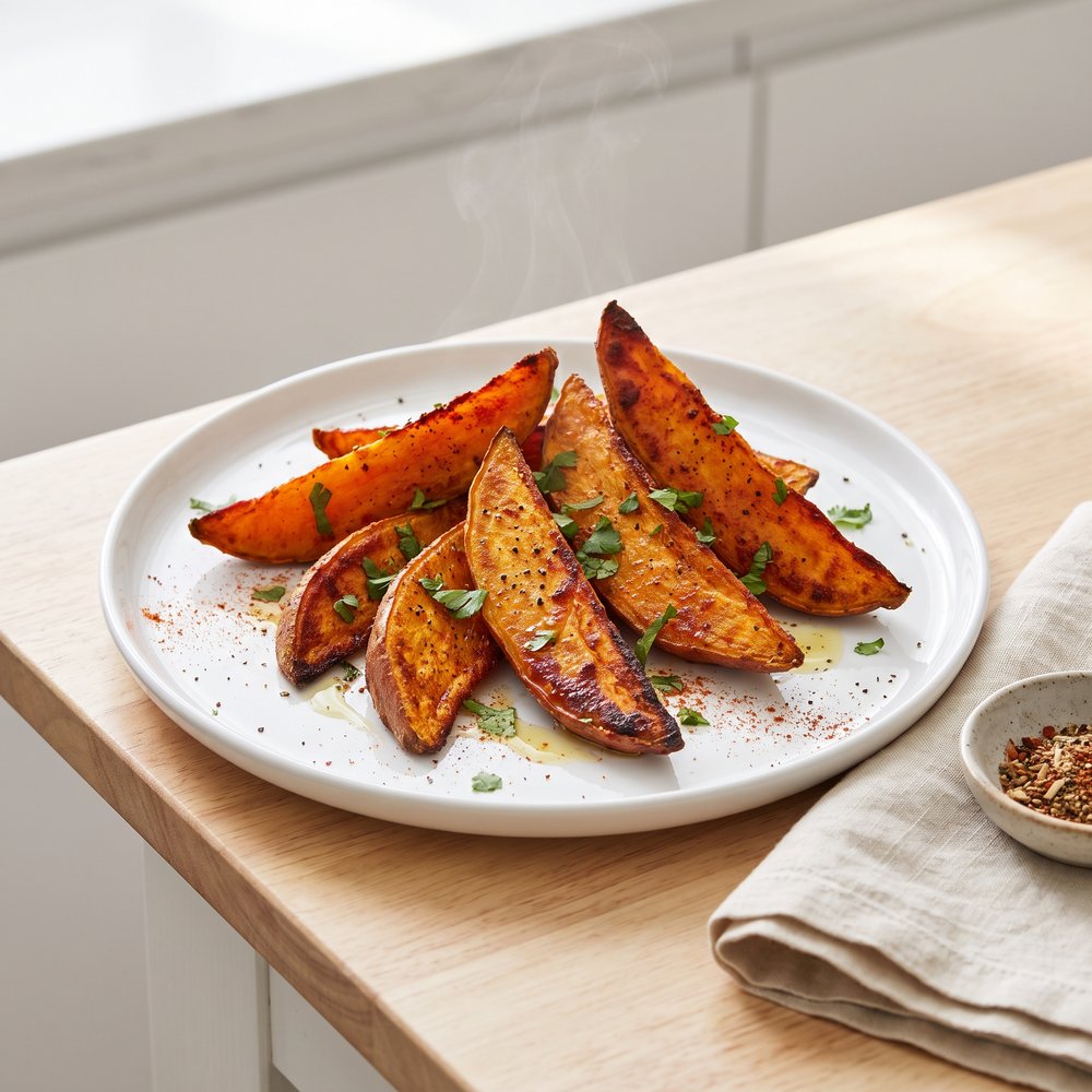 Spiced Sweet Potato Wedges
