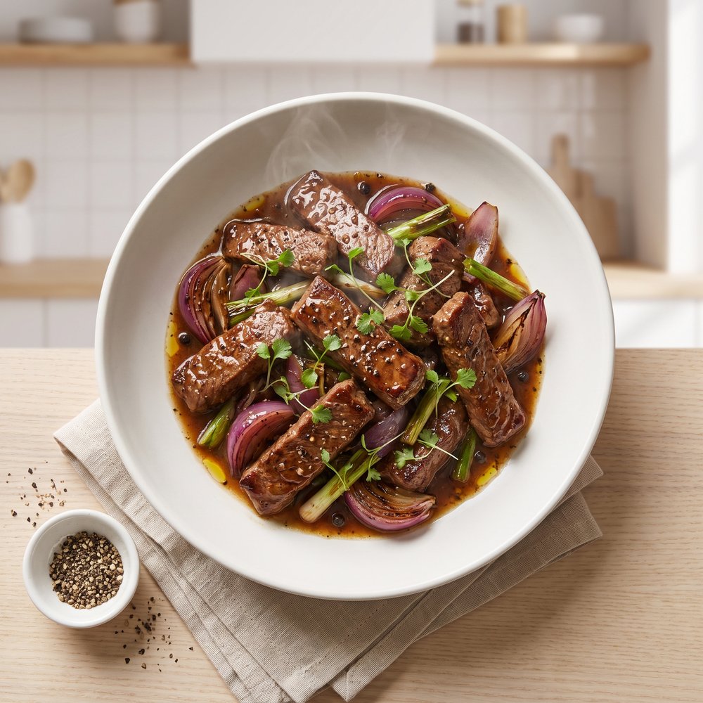 Spicy Beef Filet in Oyster Sauce