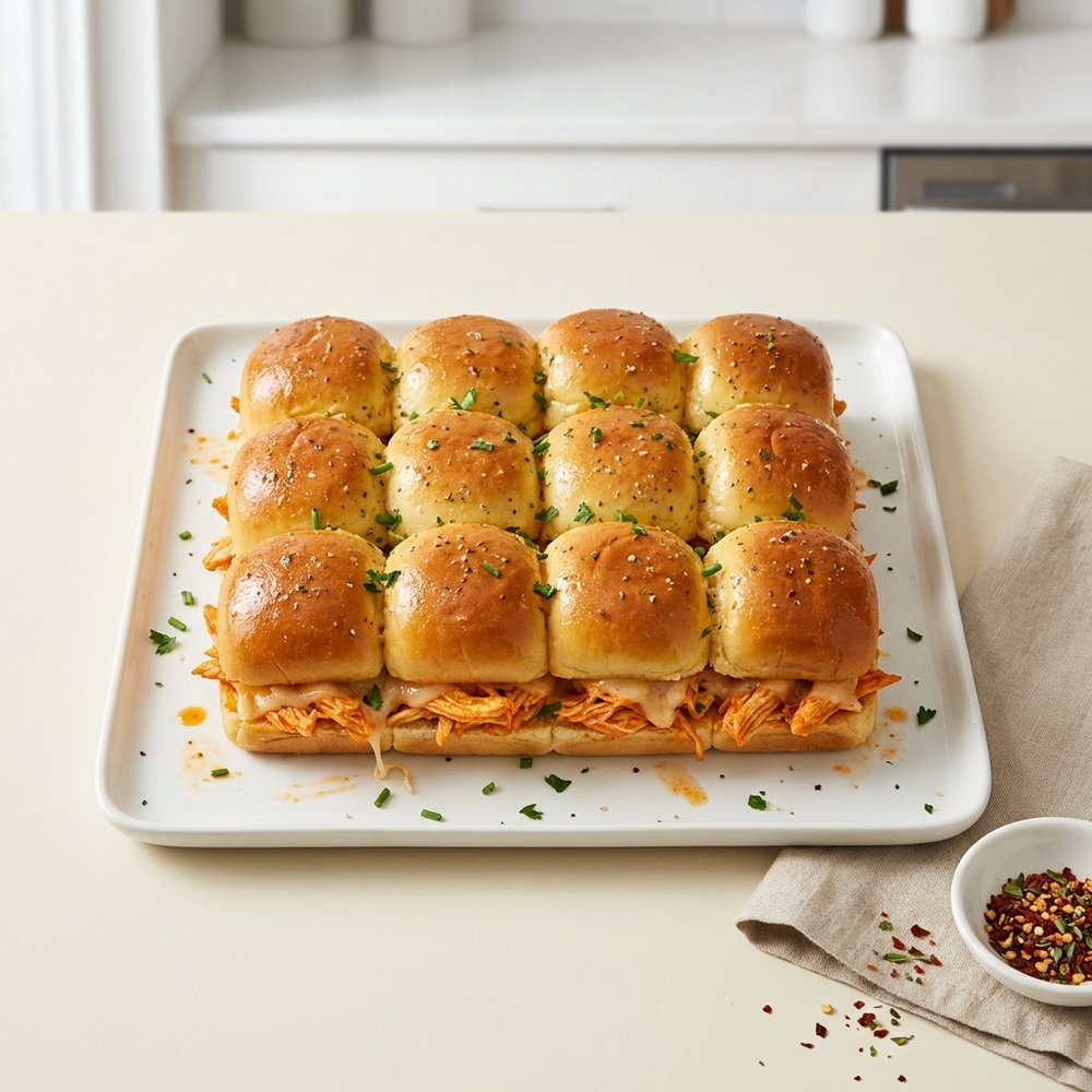 Spicy Buffalo Chicken Mini Sandwiches