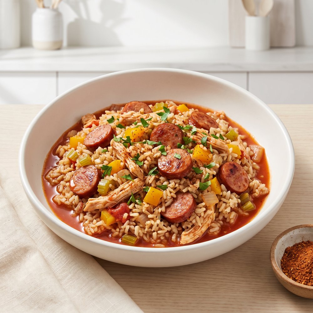 Spicy Cajun Jambalaya Rice