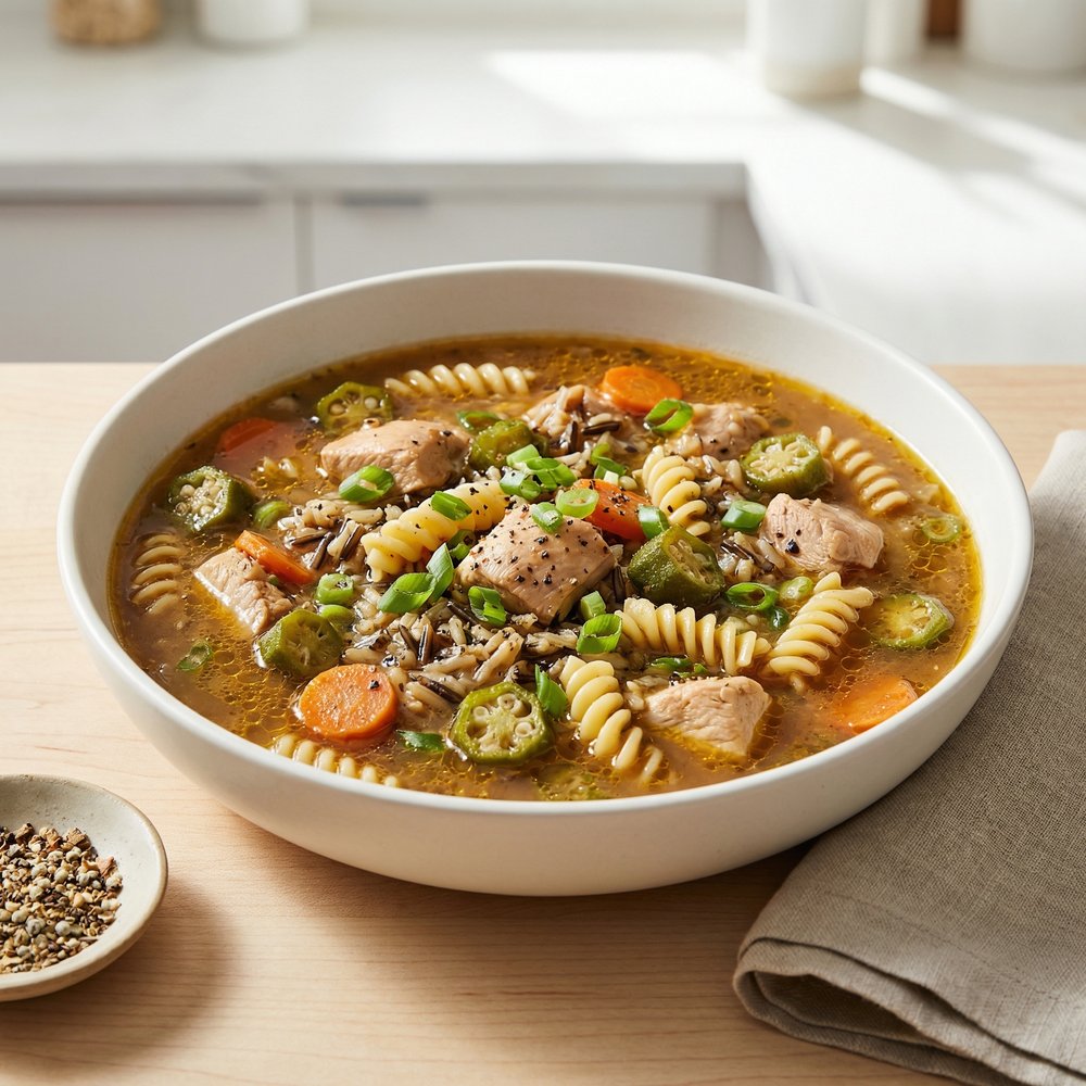 Creole-Style Chicken Gumbo Soup