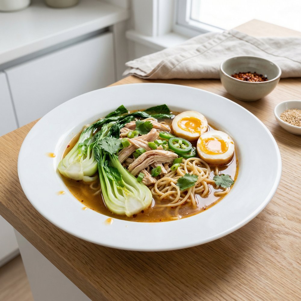 Ramen Noodle Bowl with Chicken