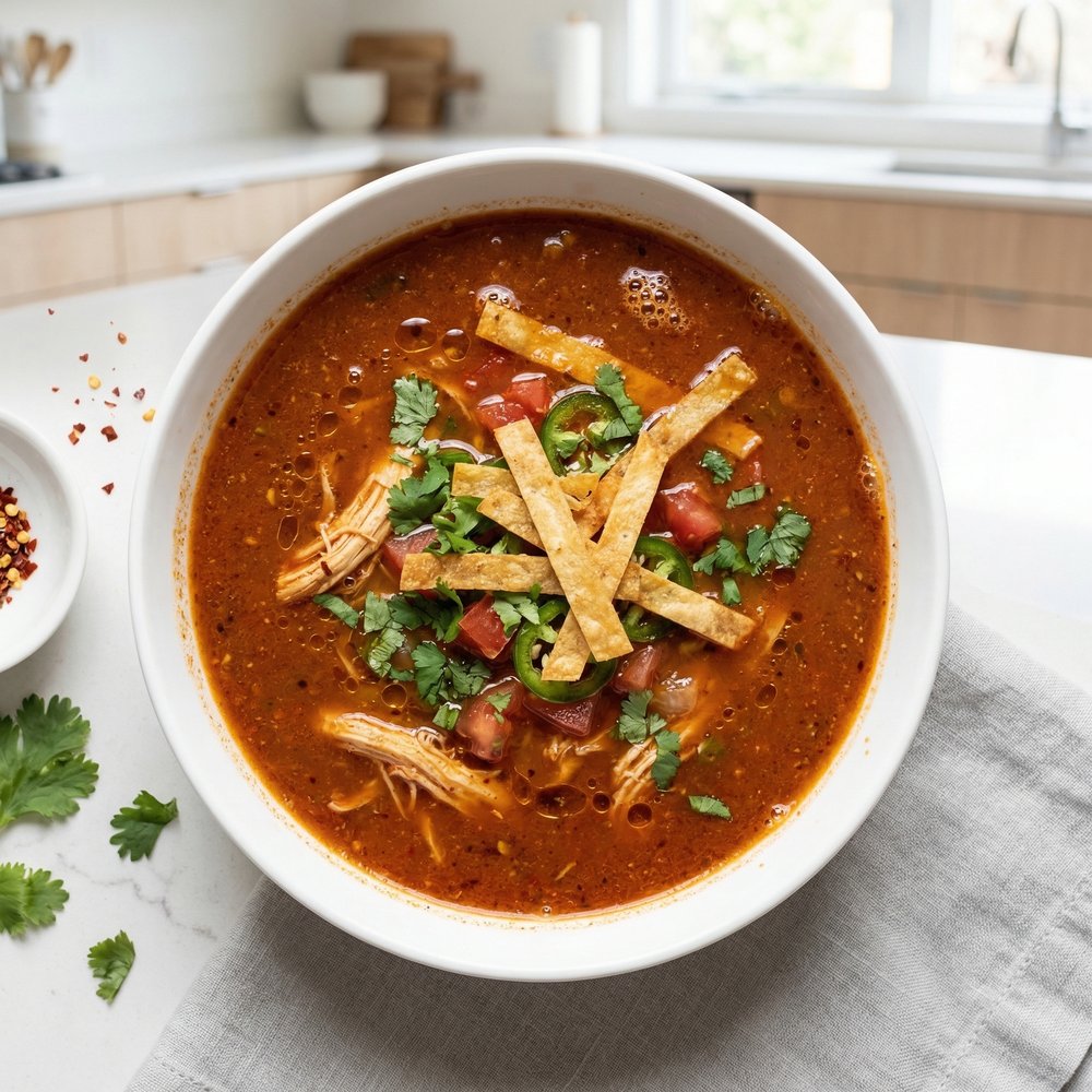 Hearty Chicken Tortilla Soup