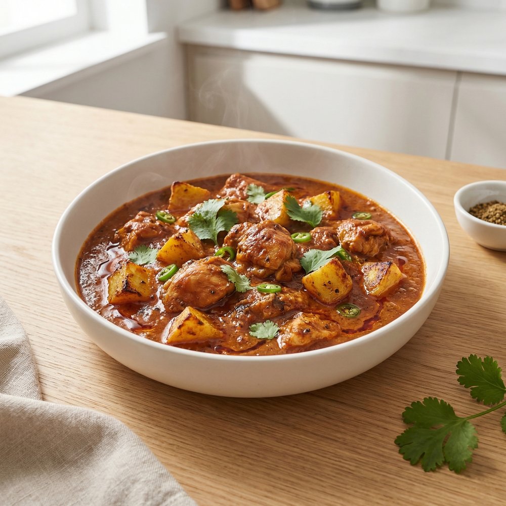 Spiced Chicken Vindaloo with Potatoes