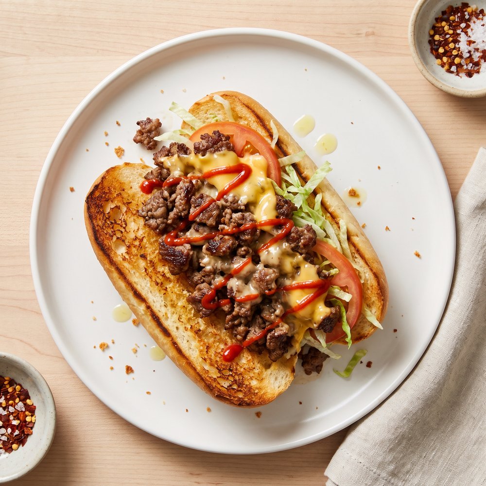 Spicy Chopped Cheese Sandwich