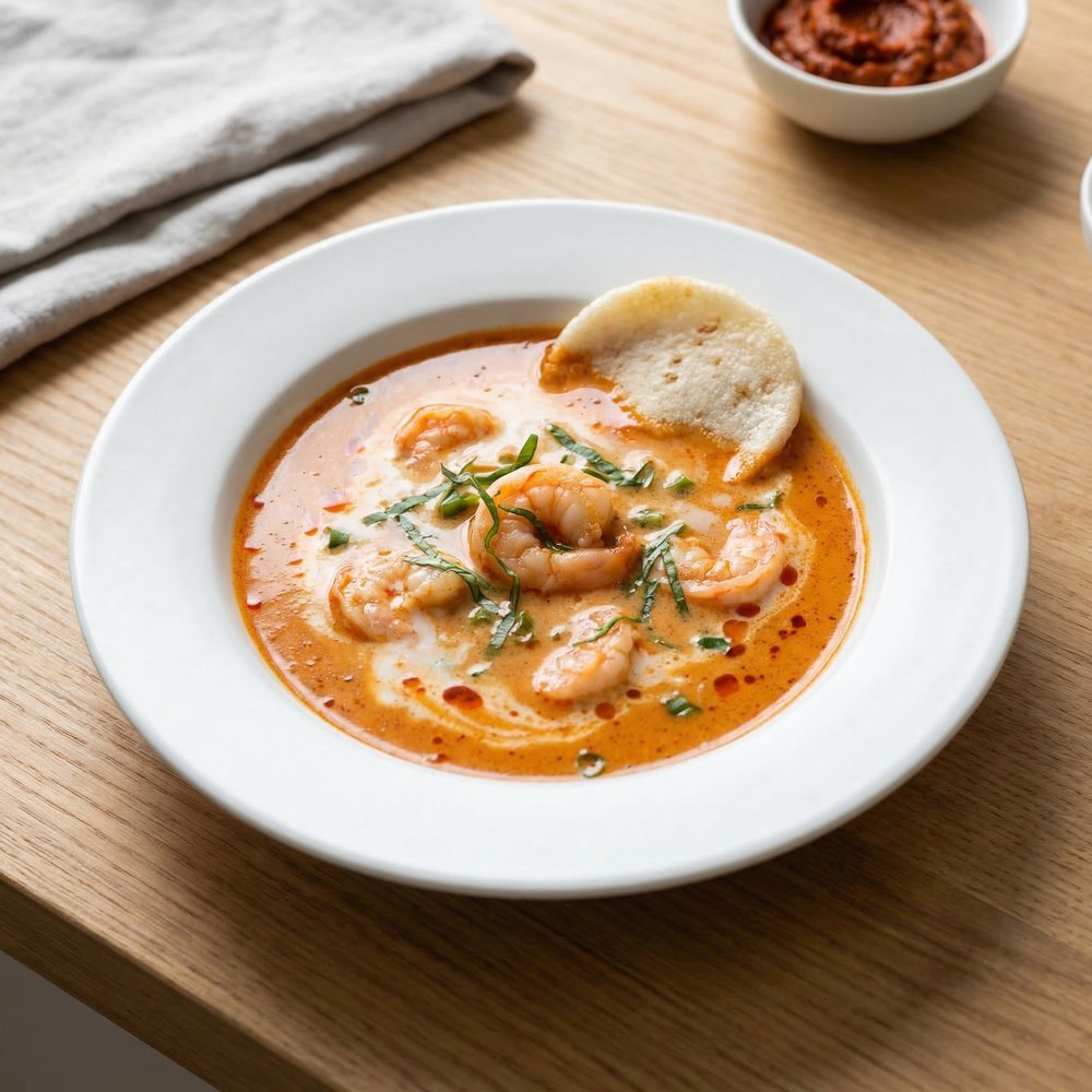 Coconut-Curry Shrimp Bisque