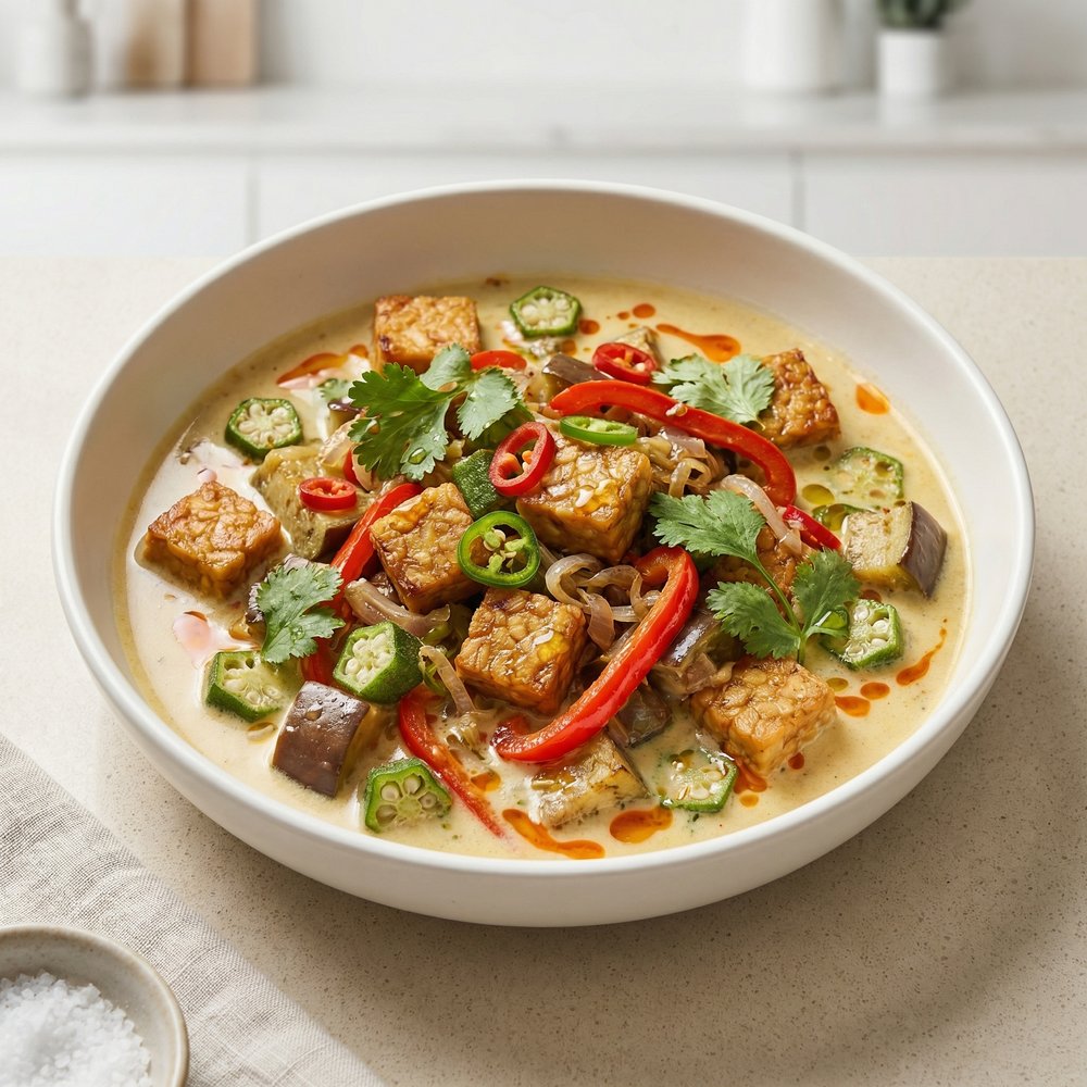 Tempeh Ratatouille, Indonesian-Style