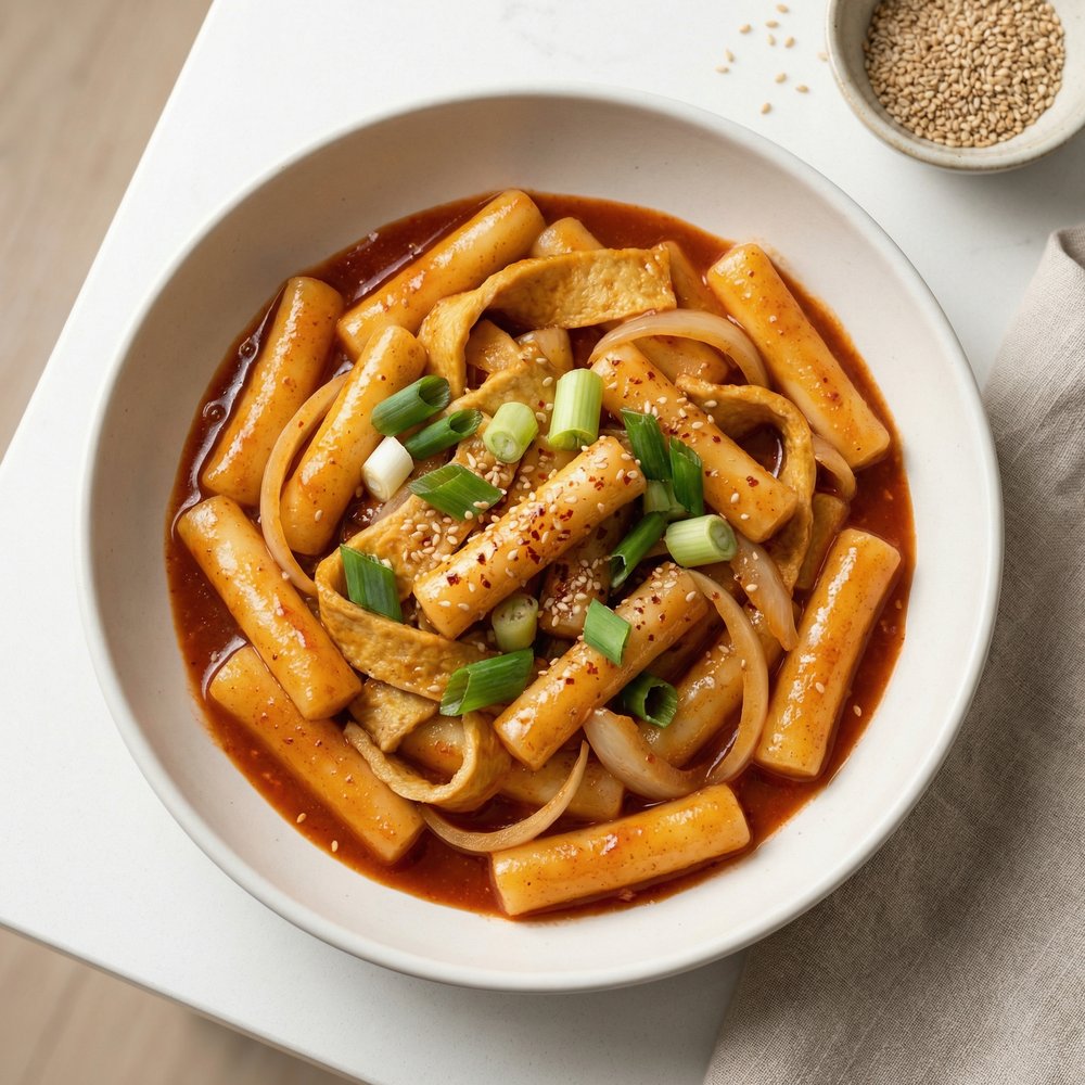 Korean Spicy Tteokbokki Rice Cakes